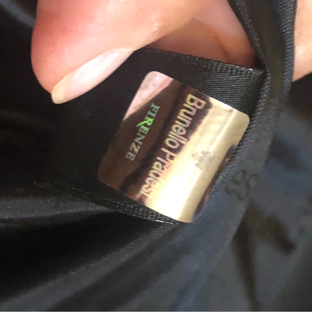 Italian Leather blazer; Florence by - Brunello Pradeshi black soft lambs… - Picture 10 of 10